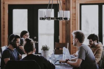 people collaborating